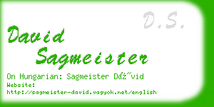 david sagmeister business card